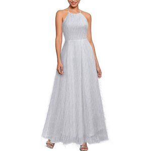 REPHYLLIS  Backless  Sundress Wedding Formal Cocktail Party Maxi Dress X-Small